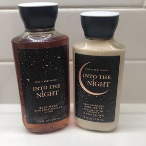 NWT!BBW🌜Into The Night Body Wash & Body Lotion